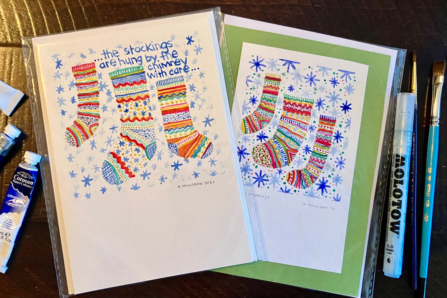 Christmas Stocking Watercolor Workshop - Thursday, November 6th, 2025 6:00 - 8:00 PM