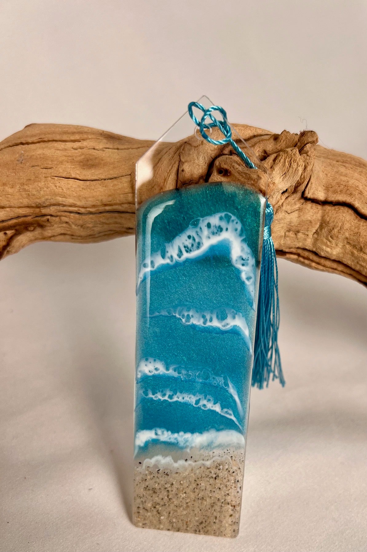 Beach Bookmark - Teal Shimmer
