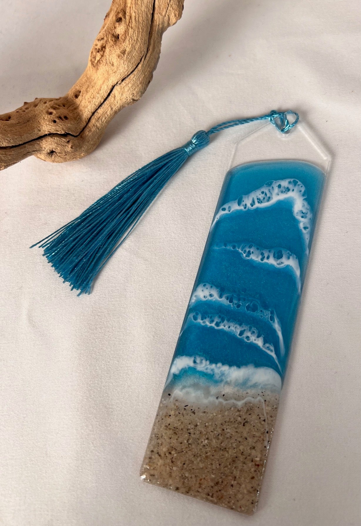 Beach Bookmark - Teal Shimmer