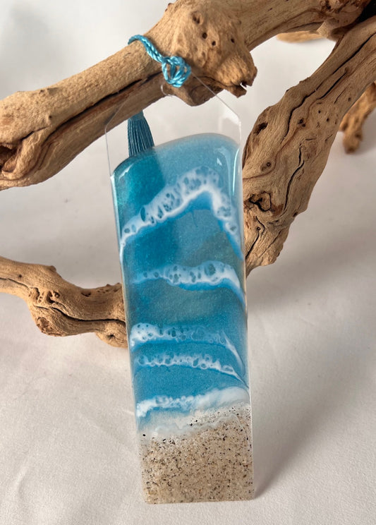 Beach Bookmark - Teal Shimmer